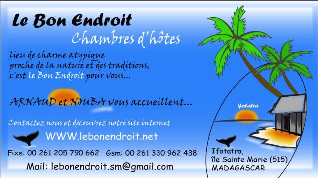 LE BON ENDROIT CARTE DE VISITE